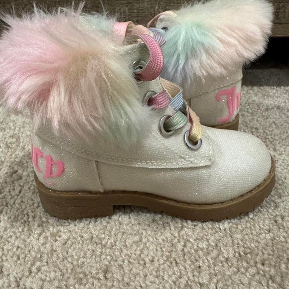 uicy Couture toddler girls El Cajon faux fur cuff boots size 6 - Picture 5 of 8